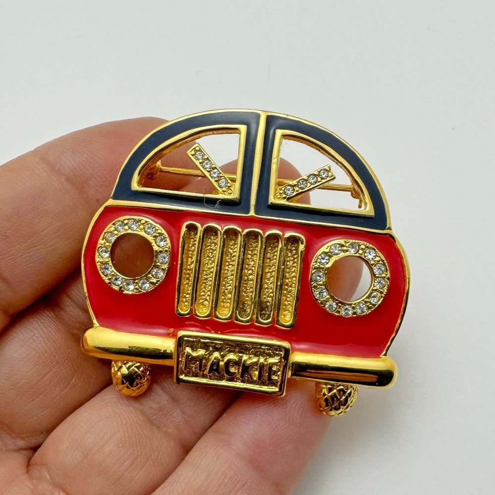 Bob Mackie Retro Classic Car Pin